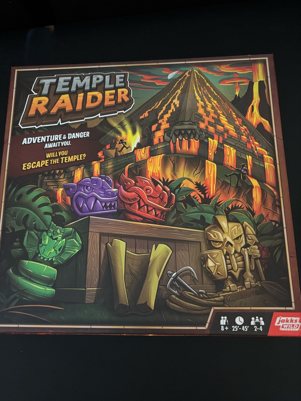 Temple Raider Board Game Box - Multicolor